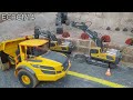 Escavadeira RC Volvo EC950E e Caminhão E591 Retirando Pedras no Bairro - Incrível Operação!