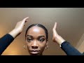 How I style my 4c wet hair into a low bun| (Updated)