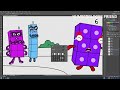 NB 6 cried and ran away from them - Numberblocks fanmade coloring story