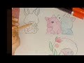 how to draw a cute bunny| by kashaf fatima|easy for beginners #bunnypart3 #youtubeshorts