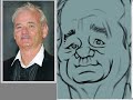4/6- JoeBluhm paints a Bill Murray cartoon