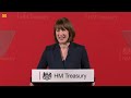 Rachel Reeves outlines Labour's plan for Britain in first speech as Chancellor