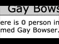 So Long, Gay Bowser...
