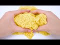 Satisfying Video l DIY How To Make Banana with Rainbow Kinetic Sand Cutting ASMR