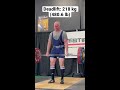 MAN SQUATS 425 LB & DEADLIFTS 480 LB | Lifting Motivation | #shorts #powerlifting