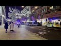 [4K] London Christmas Lights 🎄 - Walking Tour On Oxford Street