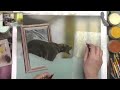 Painting Waterfall with Bear using Pastels | Part 6