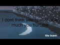 You hurt me. |sad audio|depression audio|(by me)