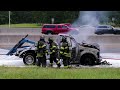 Pre Arrival FULLY INVOLVED TOW TRUCK FIRE Brick New Jersey 5/30/24