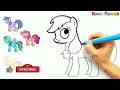 Twilight Sparkle & 5 More My Little Pony Drawing, Painting, Coloring for Kids and Toddlers #326