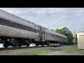 Fast Amtrak rolling by Brandy Station, VA