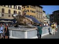 Piazzas in Florence, Italy, September 2016