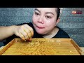 Gulai jantung pisang, rendang sapi jengkol balado rebusan bayam MUkbang