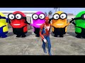 GTA 5 Epic Ragdolls | Spider-Man Frees Minions with Lazer Jumps/Funny moments ep.126