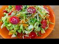 💚Simple lettuce and cucumber salad to lose weight at home