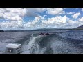 Somerset dam tubing with the kids-60hp Evinrude