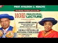 103RD INAUGURAL LECTURE OF THE UNIVERSITY OF UYO