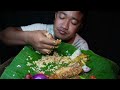 Amazing taste pork with axone | spicy King chill | Khemprai village food 🌶️