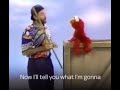 Elmo hiding from the bullshit