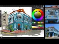 Loose Urban Sketching Style with Procreate - Shophouse 110