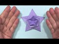 【Origami】How to fold a double star Three-dimensional star / Grandma's Origami