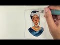 Updated Holbein Watercolor Palette | Swatches and Painting