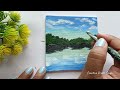 Landscape Painting On Mini Canvas: Expectations Vs Reality😱