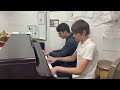 Playing CAROL OF THE BELLS On The School Piano... (Duet)