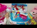 Hello kitty/11 Minutes Satisfying with Unboxing Two Doctor Playset Doctor Barbie Bunny Toy's/ASMR