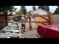 Putting Up A Large New Gate