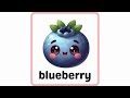 Fun fruits Vocabulary Flashcards for Preschool Kids | Learn fruits Names #learnfruitsname