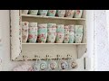 HomeTour Romantic Pastel color Palette Shabby chic Kitchen ideas for a cozy Vintage-inspired kitchen