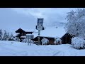 Grindelwald, Switzerland 4K - Snowy walk in the most beautiful Swiss village - winter fairytale