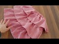 sewing layered ruffle skirts / sewing skirts for girls / sewing skirts for ages 4