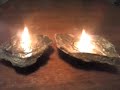 Rock oil lamps