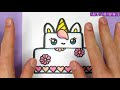 How to Draw a Cute Unicorn Cake - Happy Drawings Unicorn - By Rizzo Chris