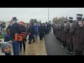 Falcon Marching Band 2023 Akron Game Parade to Stadium