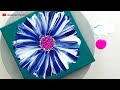 (477) A new background for painting a flower with a spoon | Acrylic for beginners | Designer Gemma77