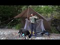 Camping under a tarp in the RAIN - Important channel update