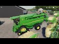 🇺🇸 Baling Grass🌿, Harvesting Wheat🌾│UMRV│FS 19│Timelapse 3