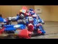 transformers stop motion forest fight (full fight)