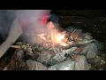 Challenging Mid-Winter Camp in a Mountain Valley - Campfire Cooking