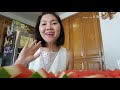 Vlog #47: 3 easy ways to cut watermelon/ 3 cách cắt dưa hấu đẹp mắt đãi khách