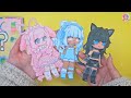 (Tutorial) How to make Gacha Doll Outfits Paper Toy Printables #paperdiy #종이놀이