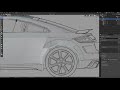 Modeling Car Game Asset In Blender 2.9 (Timelapse)