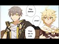 Stelle crushing on Aether  (Genshin Impact and Honkai Star Rail comic dub)