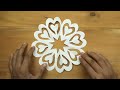 Paper Cutting Snowflake For Christmas | DIY Paper Christmas Decorations | Easy Paper Crafts