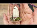 Making a TINY GHOST in a Jar! Spooky and Cute Halloween DIY Decor!