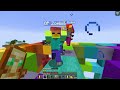 Minecraft nhưng tôi sinh tồn trên 1 Block Cầu Vồng