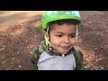 3 y/o riding bike